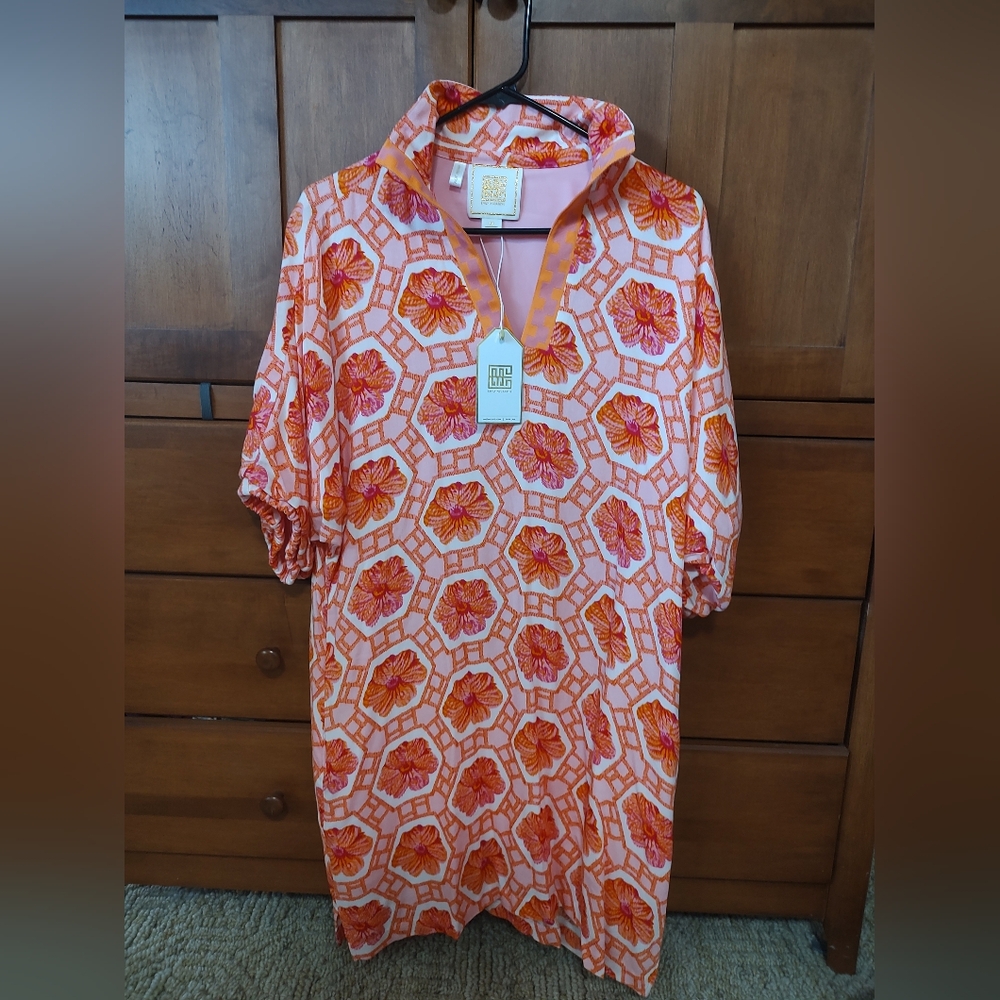 NWT Emily McCarthy Poppy Dress - Floral Crochet - M